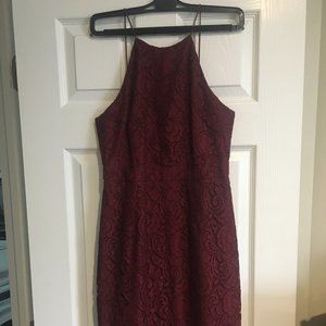 J. Crew burgundy dress